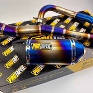 PROTAPER LC135 4S 5S / Y15 Y15ZR V1 V2 TITANIUM RACING EXHAUST PIPE EKZOS EXZOS S1 32MM / 35MM (CUTTING AHM M3)