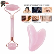 RL HW Resin Facial Guasha Stone Board&Roller Massage Face Slimming Body Scraper Plate Beauty Tool