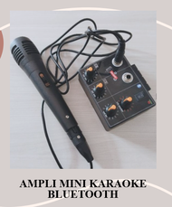 BISA COD Ampli Mini 5v Karaoke Bluetooth-Amplifier 5v mini Karaoke Bl / plus mic