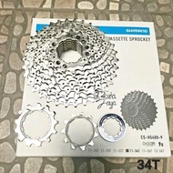 SHIMANO 9 SPEED 9sp CASSETTE 11-34T HG400 SILVER bicycle spare parts