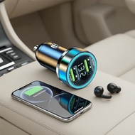 33-66W Dual USB Car Charger Fast Charging with Digital Display for iPhone Samsung Xiaomi