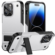 HEXDRAGON Fortified Armor-Plated Phone Cases Durable Strong Heavy-Duty Sturdy for iPhone 13 12 11 14 15 Pro Max Xs Max Xr 7 8 Plus Case iphone Back Cover With Stand