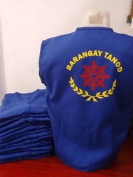 BARANGAY TANOD VEST WITH PRINT with name