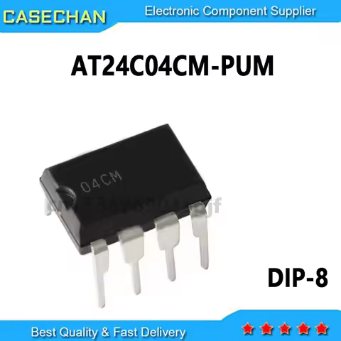 20PCS AT24C04CM-PUM 04CM AT24C04 DIP-8 4Kbit EEPROM