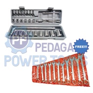 27-Piece Socket Wrench Set & DIAMOND Wrench 11-Piece Wrench Set 8mm - 24mm