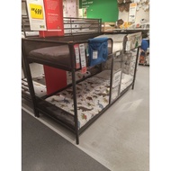 IKEA TUFFING Bunk bed frame, dark grey, 90x200 cm TRUSTED