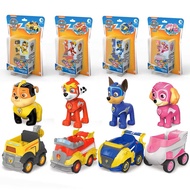 4PCS/SET Original Box 100% Genuine Paw Patrol Chase Marshall Skye Rubble Super Pups Pull Back Toy ve