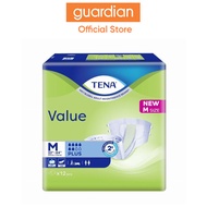 TENA Adult Diaper Value M, 12pcs