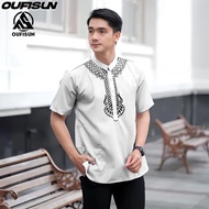 【Oufisun】2025 Ethnic Shirts For Men Modern Barong For Men Asian Attire For Men Modern Filipiniana Et