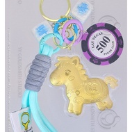 999 Pure Gold Horse Fa Keychain 20mg Instant Prosperity | 足金999 钥匙挂件 马 20mg 马上发财
