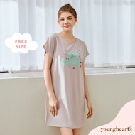 Young Hearts Young Curves Silly Elephant Sleep Dress C01-P01228