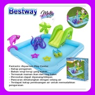 Bestway 53052 Aquarium Mainan Anak Kolam Renang Karet Balon Tiup - Kolam Saja
