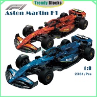 88F1 AMR21 F1 Building Blocks Aston Martin Aramco Formula One Team Technic 1:8 Car Toy Gifts for Boy