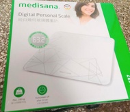 全新品，未拆封 德國品牌 medisana pe437 純白幾何玻璃體重計