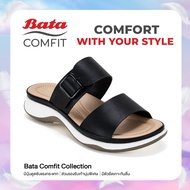 Bata บาจา Comfit รองเท้าเพื่อสุขภาพแบบสวม รองรับน้ำหนักเท้าได้ดี สวมใส่ง่าย สำหรับผู้หญิง รุ่น CANALI สีขาว รหัส 6011104 สีดำ 6016104