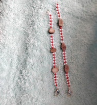 paalmani bracelet with vasambu - red & white