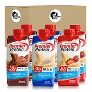 Premier Protein Strawberry Vanilla Chocolate | 30g Protein Shakes Variety Pack in The Award Box Pack