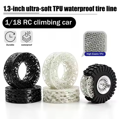 1.3" 3D Printing TPU RC Tires Insert Foam Supersoft Inserts Waterproof for 68-72mm 1.3 inch Tires 1/
