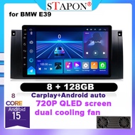 STAPON 9inch 8+128G for BMW E39 E53 M5 X5 Android15 octa core 1280x720P QLED screen dual cooling fan
