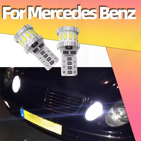 2Pcs Canbus Parking Lights For Mercedes Benz W202 W220 W124 W211 W222 X204 W164 W204 W203 W210 T10 1