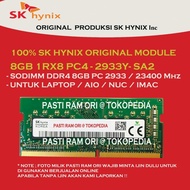 Terlaris RAM SODIMM 8GB DDR4 PC 2933 / 23400 Mhz SK HYNIX 1RX8 FOR NB