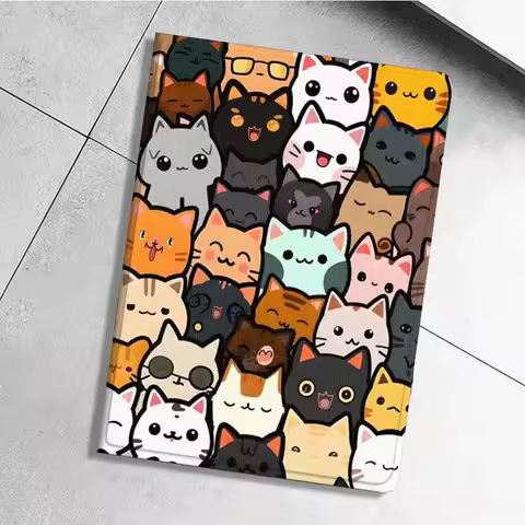 Cartoon Cat Flower For Xiaoxin Lenovo Pad Tab K10 K11 M10 P12 P11 Pro GT Gen2 Plus Legion Y700 Y900 
