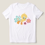 TWEETY Green Line Flower Tshirt