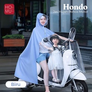 HOMU HODO Premium PVC Poncho Raincoat / Women's and men's motorcycle raincoat / DOUBLE poncho rainco