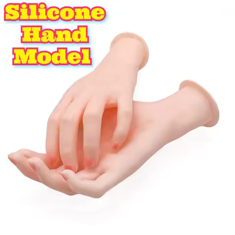 Silicone Hand Model Realistic Fake Hand Jewelry Display Nail Art Photography Studio Live Streaming P