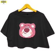 GudangFashion18 - Atasan Kaos Oversize Crop Top XL Katun Pe 24s Baju Lengan Pendek Motif Printing Ka