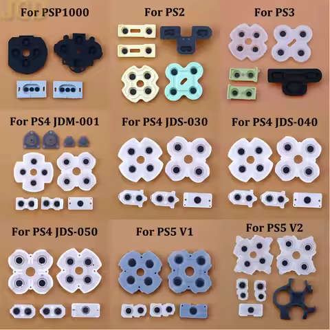 JCD For PS4 JDM-001/010 JDS-030/040/050/055 Silicone Conductive Rubber Button D Pad For PS5 PS4 Pro 