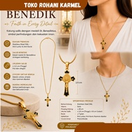 CLASSIC BENEDICT CROSS NECKLACE CROSS NECKLACE/ CATHOLIC CHRISTIAN MEN'SWanita BENEDICT CROSS/