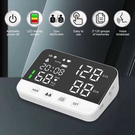 Home Upper Arm Blood Pressure Monitor Hine With Cuff Digital LED Display Voice Broadcasting