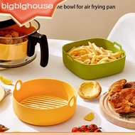 【Biho】Air Fryers Microwave Baking Tray Double Eared Basket High Temperature Resistance Pot Barbecue Grill Accessories