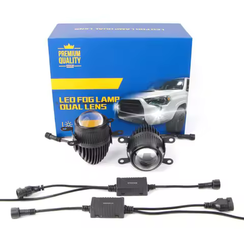 Best-Seller 2.0 Inch Bi Led Projector Mini Fog Light 3 Colors 3000K 4300K 6000K Automobile Headlamp 