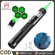 Laser 303 Remote Green Laser Indicator High Power Laser Pen Rechargeable Suitable for Hiking, Cat La