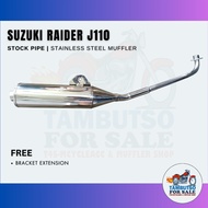 Suzuki Raider J 110 Stock Pipe Type Muffler for Raider J 110 Exhaust pipe