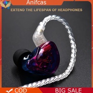 0.75mm 2 Pin Silver Plated Upgrade Cable 3.5MM Earphone Wire for KZ Headphones