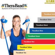 賽樂彈力帶thera-band含乳膠彈力帶拉伸帶扁皮筋健身康復訓練