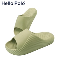 Hello Polo รองเท้าแตะ  ลายอุ้งเท้าแมวน่ารัก รองเท้านิ่มเหมือนเหยียบอึ กันลื่น ส้นหนา 4 ซม เบาสบาย สําหรับผู้หญิง และผู้ชาย เหมาะกับฤดู HP8014