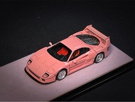 PGM 1/64 F40 Pink Color Diecast Fully-Opened Stoc In 2023 Collection Gift Scale Model Car