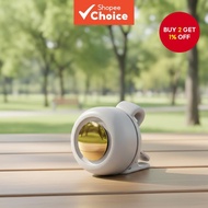 Silent Mini Fan with USB Recharge, Outdoor Portable Clip-On Waist Hanging Cyclone Cooling Fan