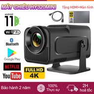 Máy chiếu mini HY320mini/HY320 Full HD 4K WiFi Bluetooth Android11.0 Tự động sửa keystone Kết nối đi