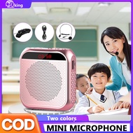 lapel microphone for teaching With screen display+headset+strap+charging cable for teachers teaching