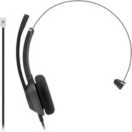 RJ9 Cisco Headset 321,หูฟังแบบครอบหูแบบมีสายเดี่ยว,ศัพท์ IP เชื่อมต่อ RJ9,Carbon Black,การรับประกันค