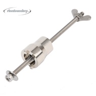RINABONSINY Hub Body Remover, Silver Stainless Steel Bike Hub Repair Tool, Durable Card Slot 4mm Hub