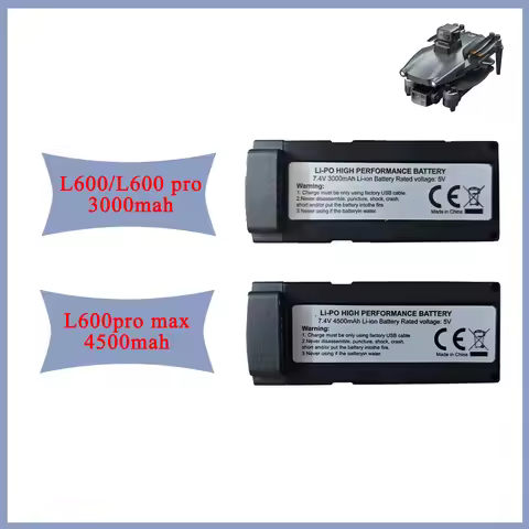 L600-1 Drone Battery 7.4V 3000mAh 4500mah For L600 PRO MAX Rechargeable Batteries Pack L600 Pro RC Q