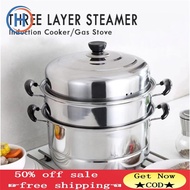 （In stock） fast shipping HEKKAW Steamer Siomai Steamer Stainless Steel Cooking Pot Kitchenware