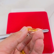 Smooth ring simulating a 5-inch durable ring with 9999 stamping