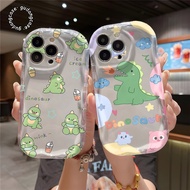 CLEAR CASING MELTING DINOSAURS WITH CLOUD FOR OPPO A60 A72 A74 A76 A78 A79 A95 F11 RENO 4 4F 5 5F 6 